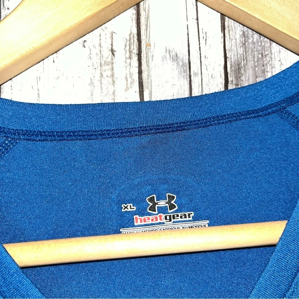 Under Armor Blue V Neck Tee - Picture 5 of 6